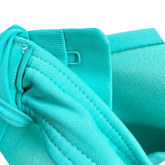 Coco Reef Contours Push Up Cameo Underwire Halter Bikini Top Turquoise Size 10 - Picture 7 of 16